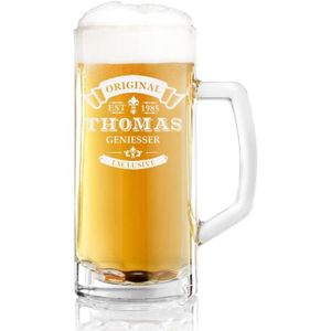 Verre à bière - Cidre polar-effekt Verre a Biere personnalisé avec préno