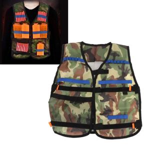 Gilet Tactique Enfants pour Nerf Guns N, Kit De Veste Gilet Kids Jungle  Camouflage - Cdiscount Jeux - Jouets