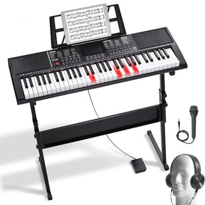 VEVOR Piano Numérique 88 Touches Semi-Lestées – 1000 Sons, Bluetooth MIDI, Support Réglable, Idéal Débutants