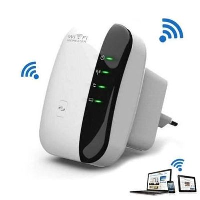 Amplificateur WiFi Répéteur Booster de Signal 300M | Extender Sans Fil Universel | Routeur & Point d’Accès Compatible Box, PC, TV