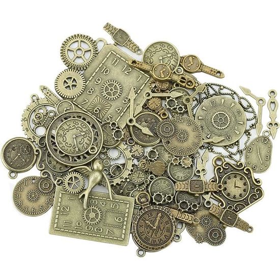 Clé Volante Harry Potter Lot De 40 Clés Vintage En Métal - Déco Steampunk & Bricolage (finition Bronze) Breloque Halloween