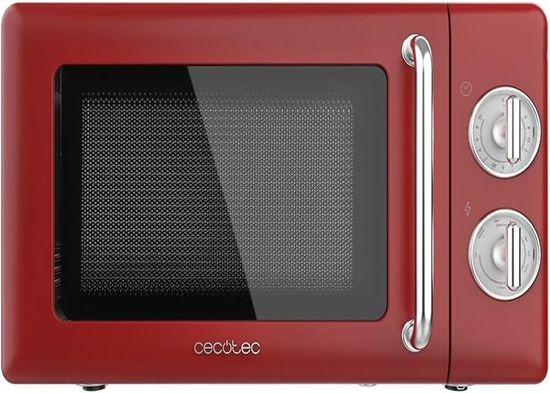 Micro-Ondes Rétro Avec 8 Menus Préréglés ,5 Niveaux De Puissance De Micro-Ondes Rétro Avec 8 Menus Préréglés ,5 Niveaux De Puissance De