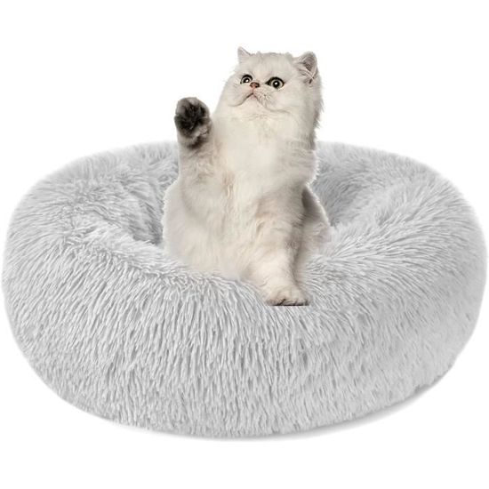 Panier Pour Chien/chats Rond XXL - Diamètre 120 Cm - Tissu Doux Imitation Fourrure, Rembourrage Moelleux - Fond Antidérapant - Lavable En Machine
