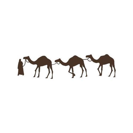 stickers dromadaire ref 417 chocolat 28x112 cm cdiscount maison