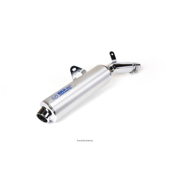 Embout D'échappement Pilot Monza - Acier Inoxydable Poli - Diamètre 45-55 Mm - Pour Customisation Pot D'échappement