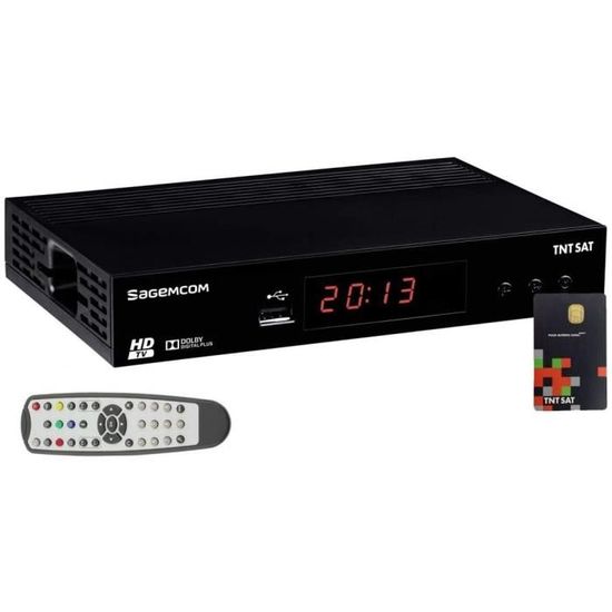 Décodeur Satellite HD Astra N°1 + Carte TNTSAT V6 Chaînes TNT ...