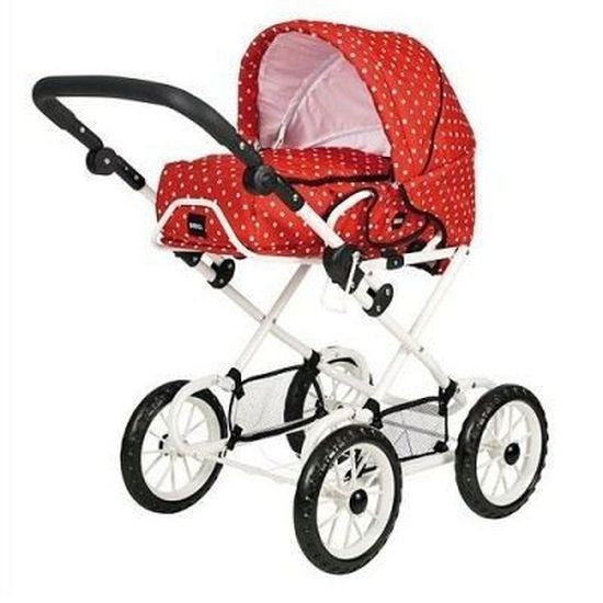 BRIO Poussette Combi Rouge a Pois Blancs Cdiscount Jeux Jouets