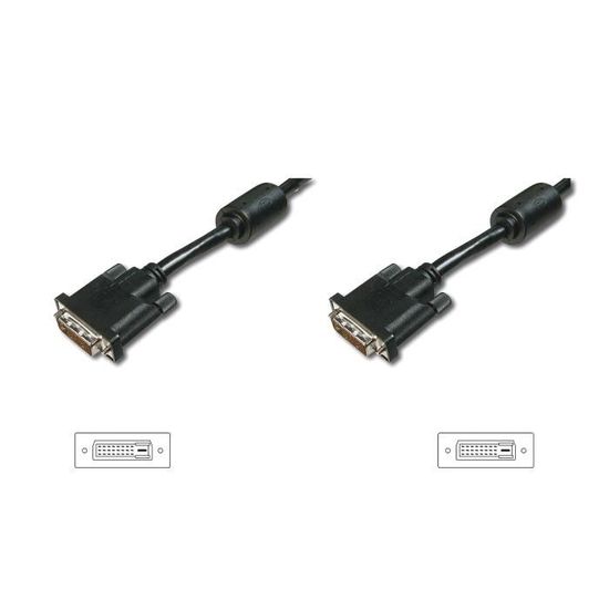 Connection cable. DVI(24+1). 2x ferrit M/M. 2.0m. 