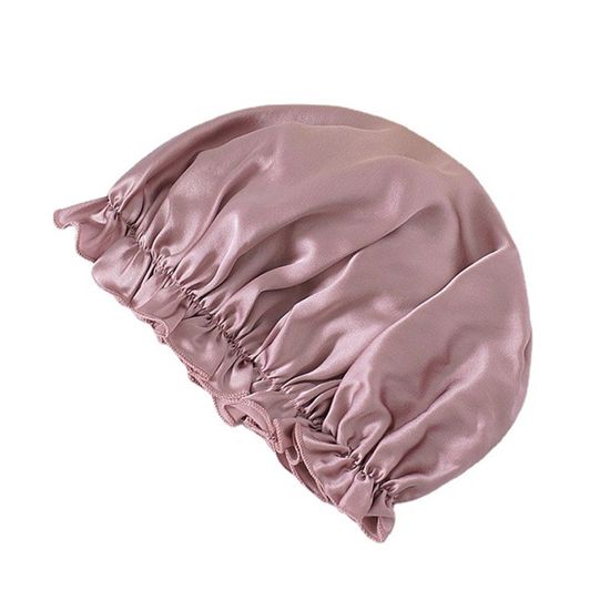 Bonnet De Nuit 100% Soie De Mûrier – Chapeau De Sommeil Doux Anti-Frisottis Pour Femmes, Protection Cheveux Longs Et Bouclés