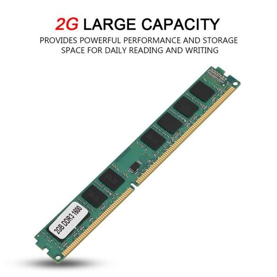 RAM DDR3 2GB 1600MHz PC12800, Modulo 240Pin Per Computer Desktop, Aggiornamento Memoria - 2