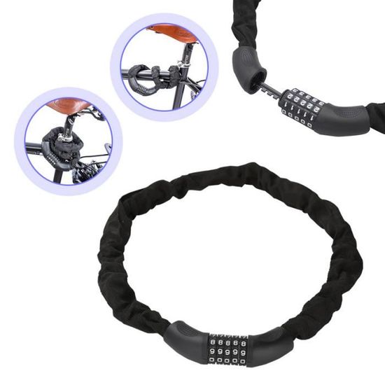 Mini Cadenas Vélo Antivol à Câble Avec 2 Clés – Portable, Robuste, Idéal Vélo, Trottinette, VTT & Scooter