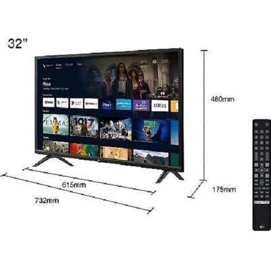 TV INTELLIGENTE TCL 32S5203 32" HD LED WIFI