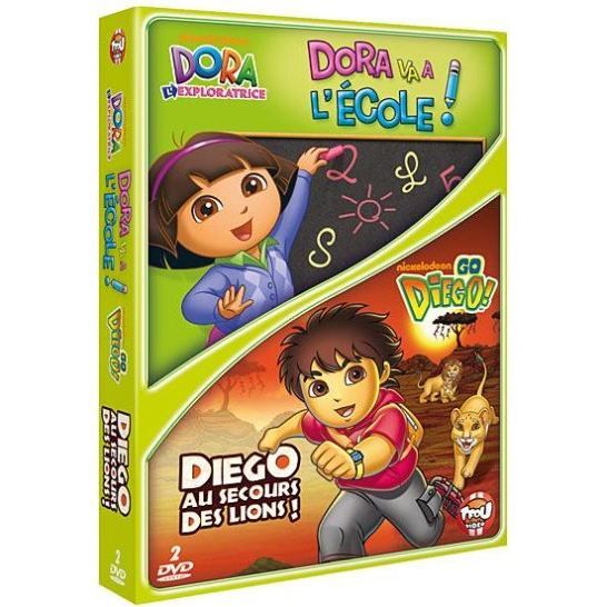 DVD Dora va a l'ecole ; Diego au secours des lions Cdiscount DVD