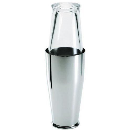 Alessi A di Shaker en verre et acier inoxydable 18/10 - Satiné - 5050