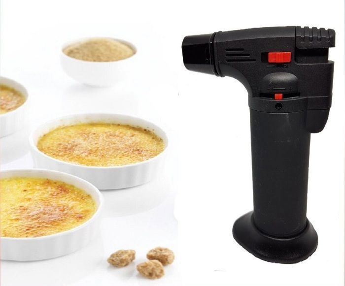 Petit Chalumeau cuisine pour Crème Brûlée Volailles Gibiers Pâtisserie et autres Noir