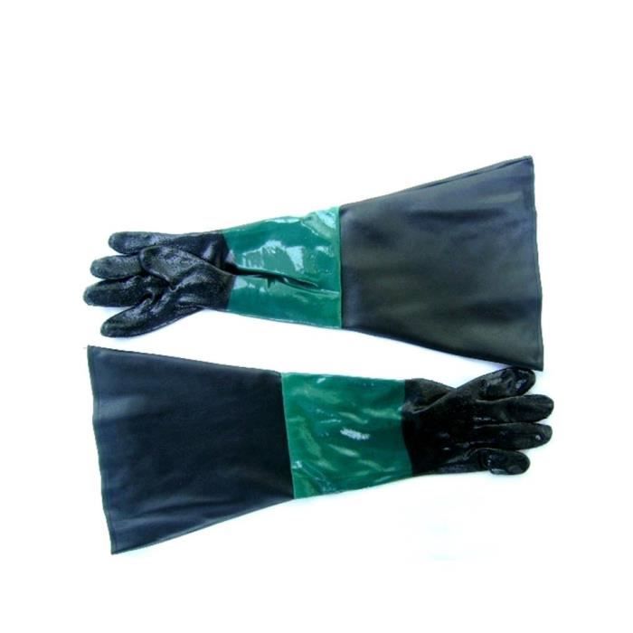Paire de gants sablage 61cm pour microbilleuse sab
