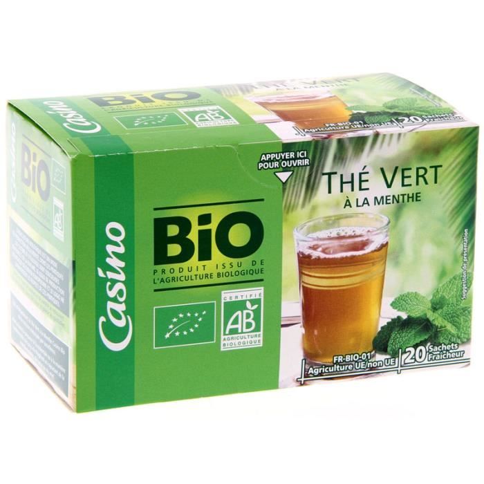PAGES Thé vert menthe - 36 g - Bio