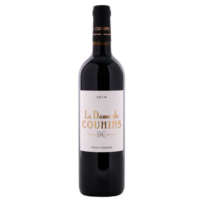 La Dame de Couhins rouge 2019 - AOC Pessac Léognan - Vin rouge de Bordeaux - 75cl