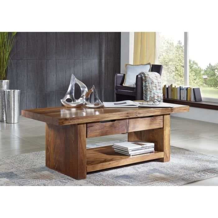 Table basse 140x60cm - Bois massif de palissandre laqué - DUKE #121