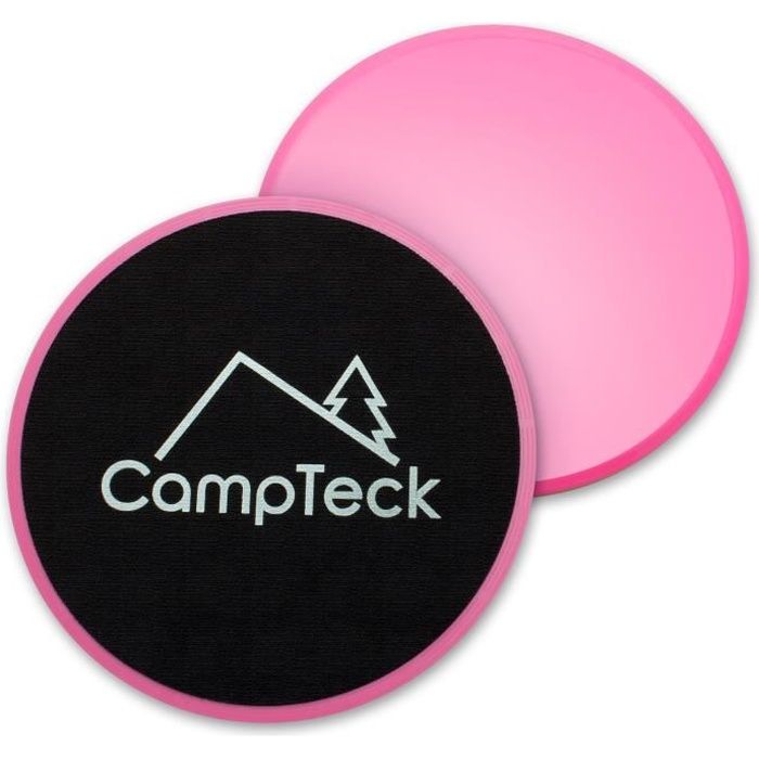 CampTeck Rose 2x Disque de Glisse Exercice Abdominal Core Slider pour Fitness Aérobic Yoga