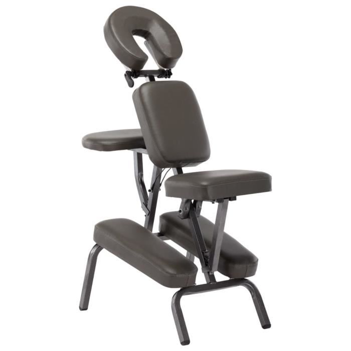 Magnifique haute qualité - Fauteuil de massage Chaise de massage pliable Similicuir Anthracite 122x81x48 cm��31714