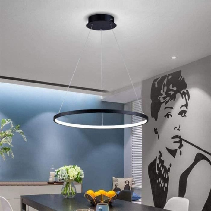 Suspensions Moderne LED Suspension Lustre Suspendue Lampe Anneau Acrylique Abat-Jour Luminaire Bricolage Plafonnier Hauteur R&ea1188