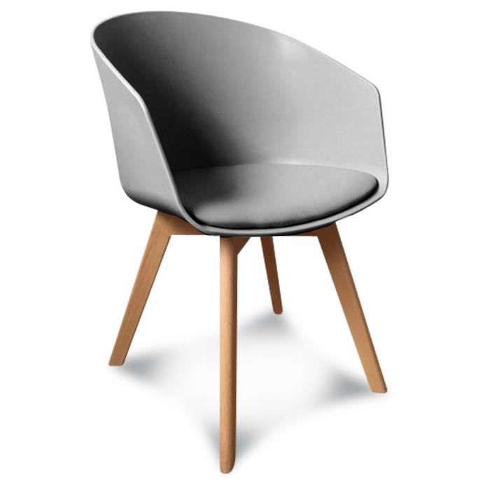 Fauteuil scandinave gris