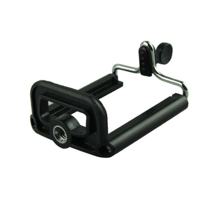 Support Smartphone pour Trepied Universel - Clip de Fixation Noir