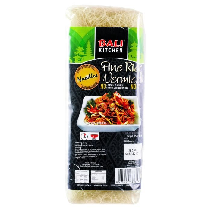 BALI KITCHEN Vermicelles de Riz Fins - 250 g
