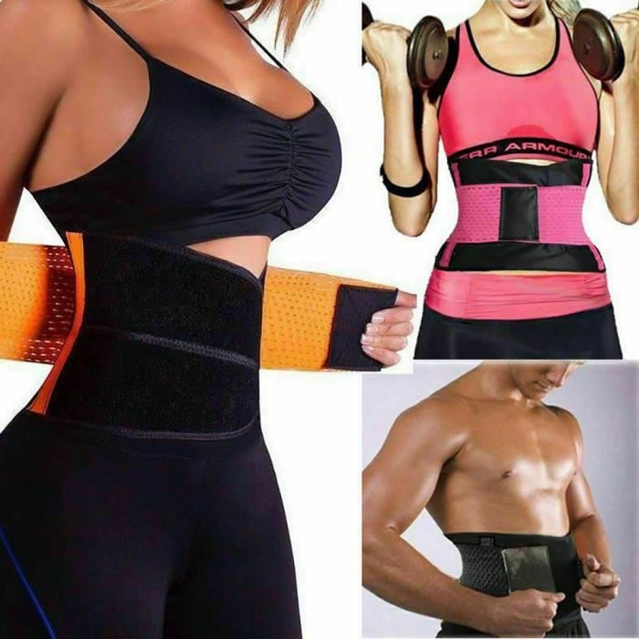 Ceinture de Sudation pour Homme et Femme Prévenir Les Blessures Sportives et Soulager la Douleur, Réglable Ceinture Minceur pour Sp