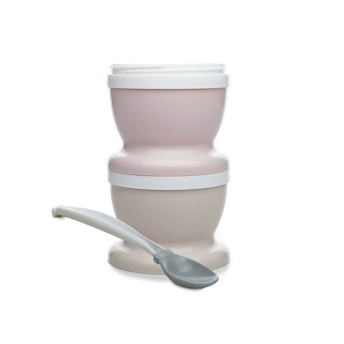 THERMOBABY 2 PETITS POTS POUR NOURRITURE Rose Poudr‚