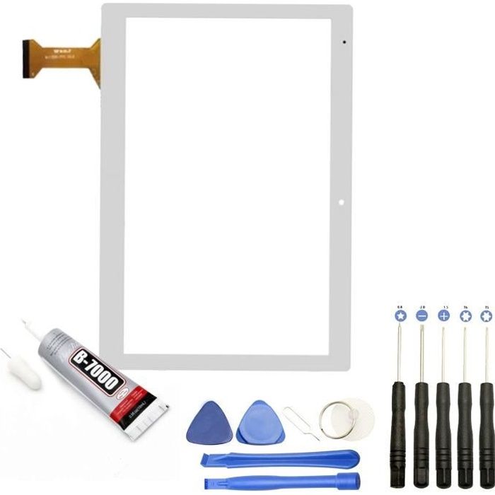 Vitre ecran tactile compatible avec tablette Beista K107 taille 10.1\
