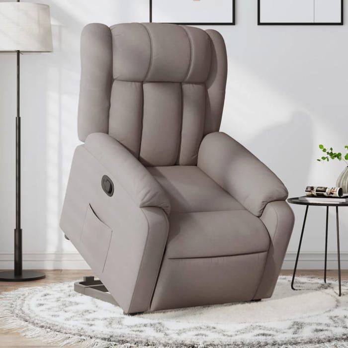 Fauteuil Massant Inclinable En Tissu Noir VidaXL – Détente Garantie Dans Ton Salon