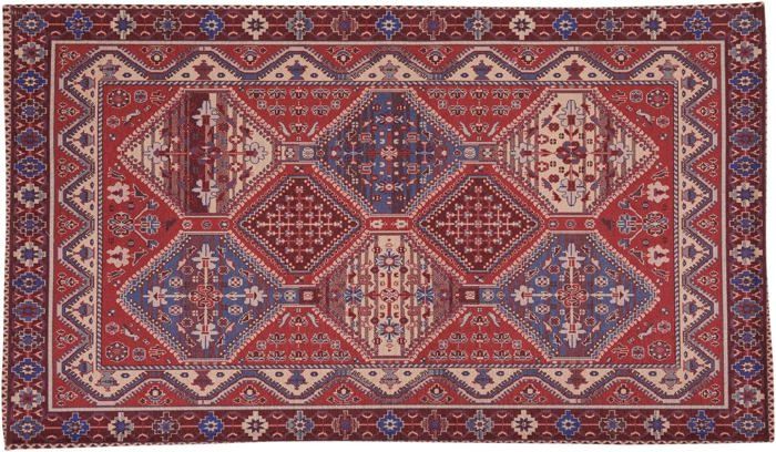Tapis Salon Vintage Lavable Machine GENIMO 140x200 Cm - Dessous Antidérapant, Vert, Pour Chambre, Cuisine, Entrée - 7