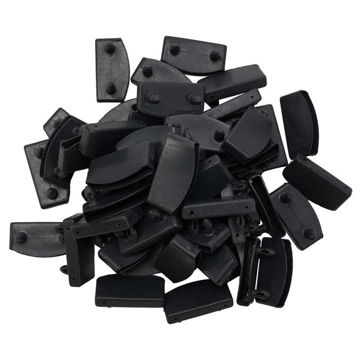 Lot De 6 Supports Pour Lattes De Lit – Plastique Noir, 65 Mm, Remplacement Universel