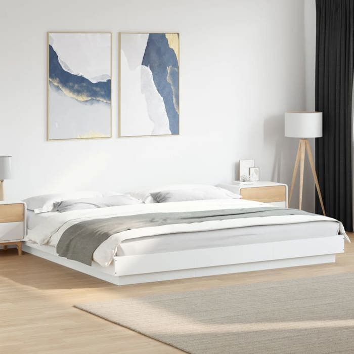 vidaXL Cadre de lit sans matelas blanc 180x200 cm 3281168