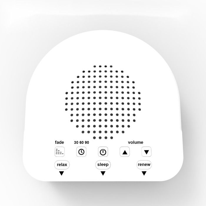 Machine à Bruit Blanc Dreamegg D16 Max - 24 Sons + 8 Veilleuses - Portable Rechargeable USB-C - Pour Bébés Et Adultes