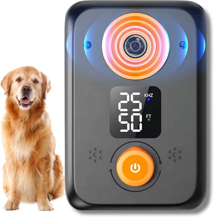 Comparer les prix de Répulsif pour chiens puissant avec ultrasons dispositif anti-aboiement pour chiens voisins barrière invisible jusquà 15 m