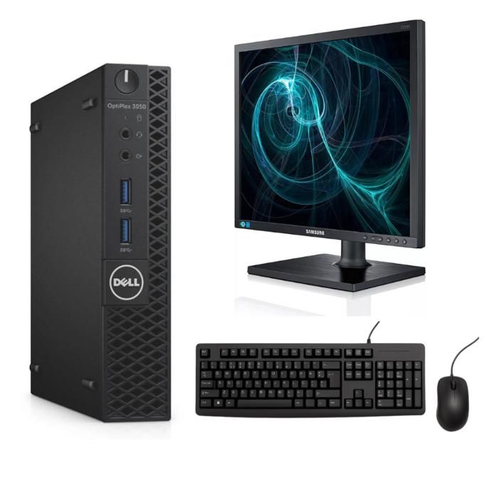Pack Dell 3050 Micro 4 Go RAM 128 Go SSD Wifi + Samsung 19 TFT LED