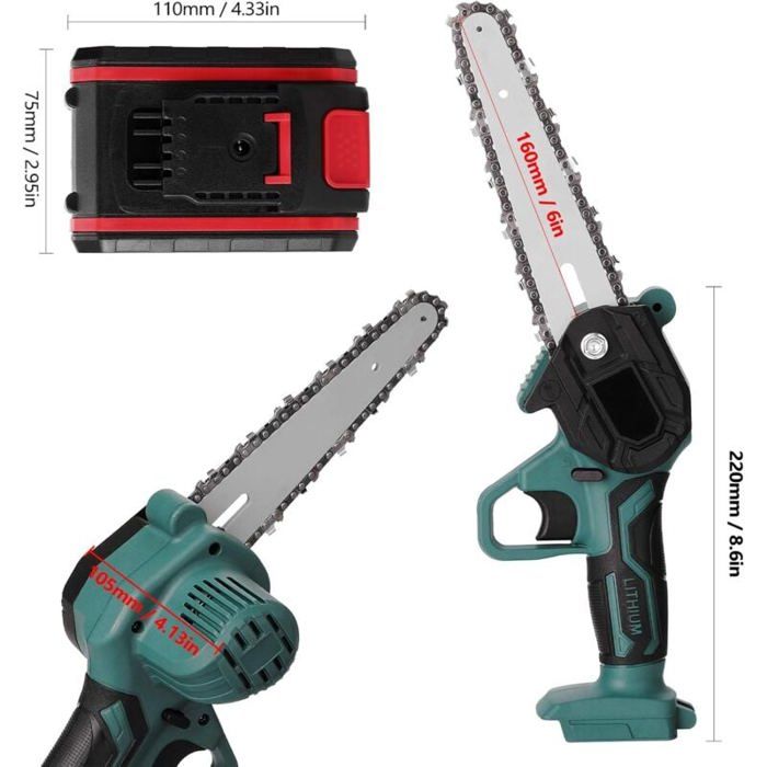 Scie délagage électrique - PZCC - 21V - Portable et Rechargeable - Léger - Ergonomique