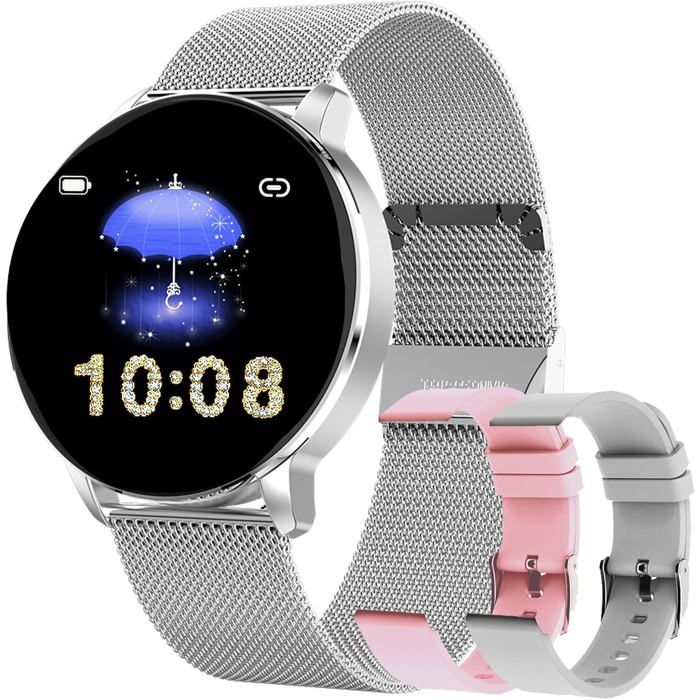 Montre Connectée Femme Smartwatch Compatible Samsung Huawei Xiaomi Android Ios Podometre Montre Sport Cardiofrequencemetre - vue 2