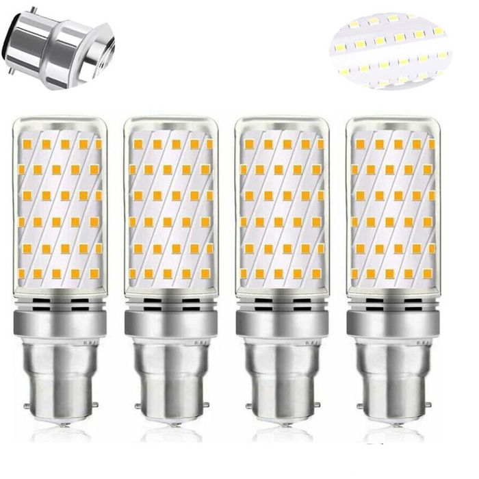 Ampoule LED B22 -HAWUJ- 16W 6000K lot 4 - 1600lm non dimmable garage/studio
