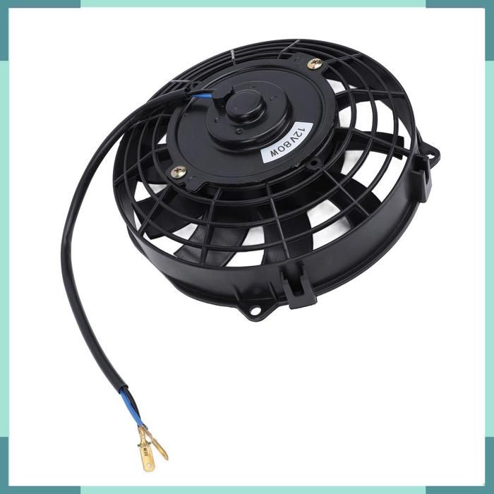 KEENSO Ventilateur mince de 7 pouces Le Ventilateur de Refroidissement de Radiateur électrique Slim Push Pull 80W 7 auto caches