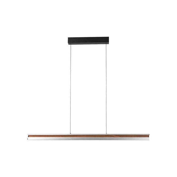 Suspension ampoules LED - Lucande - lampe suspendue - - 101 x 7 x 5 cm - bois rosé