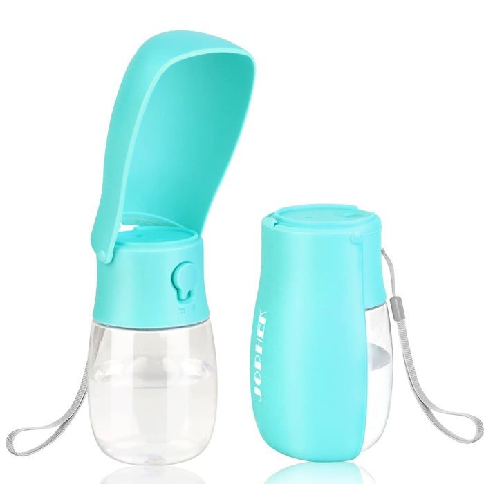 300ML Bouteille deau pour Chien Chat Distributeur deau Portable Gourde avec Bouton Lock et Filtre à Charbon Af FONTAINE A EAU