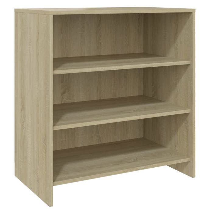Beige Commode Salon CHIC Buffets 2 pcs Enfilade rangement Chêne sonoma Bois dingénierie 70x40.5x75 cm N9341