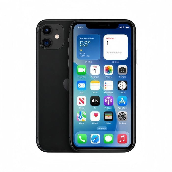 Apple iPhone 11 128 Go Noir - Débloqué - Smartphone Reconditionné - Excellenté