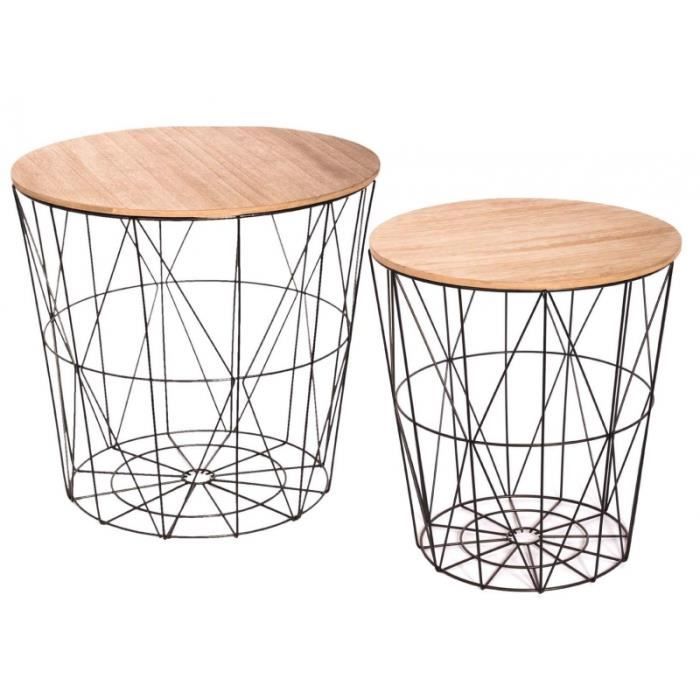 Tables Filaires Bois Noir Achat Vente Table Basse Tables