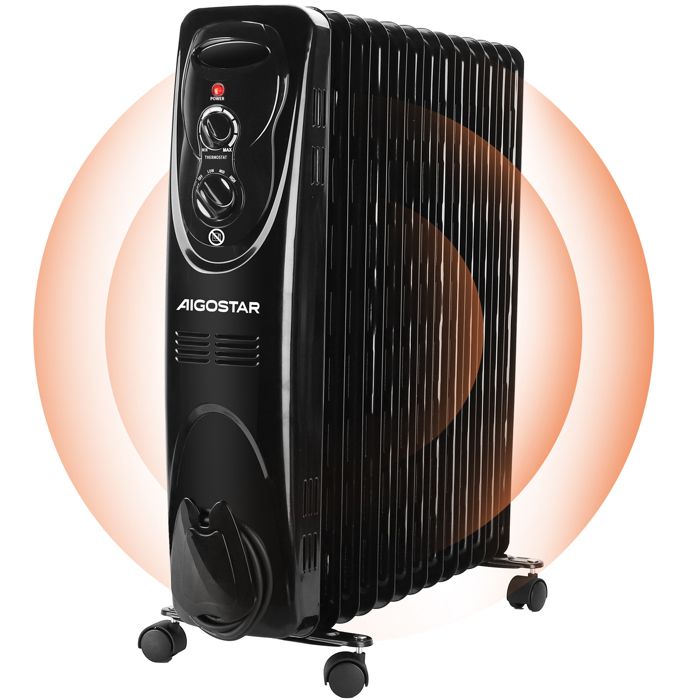 Chauffage D'Appoint 2000W PTC Céramique Avec Télécommande - 3 Niveaux, Mode Éco, Sécurité Anti-chute, Silencieux Pour Chambre/Bureau - 4