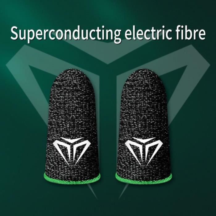 6 Manchons Doigtiers Gamer Anti-Transpiration - Pour Smartphone, Jeux Mobiles Comme PUBG - Fibre Nano Respirante